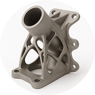 3D-printed metal component